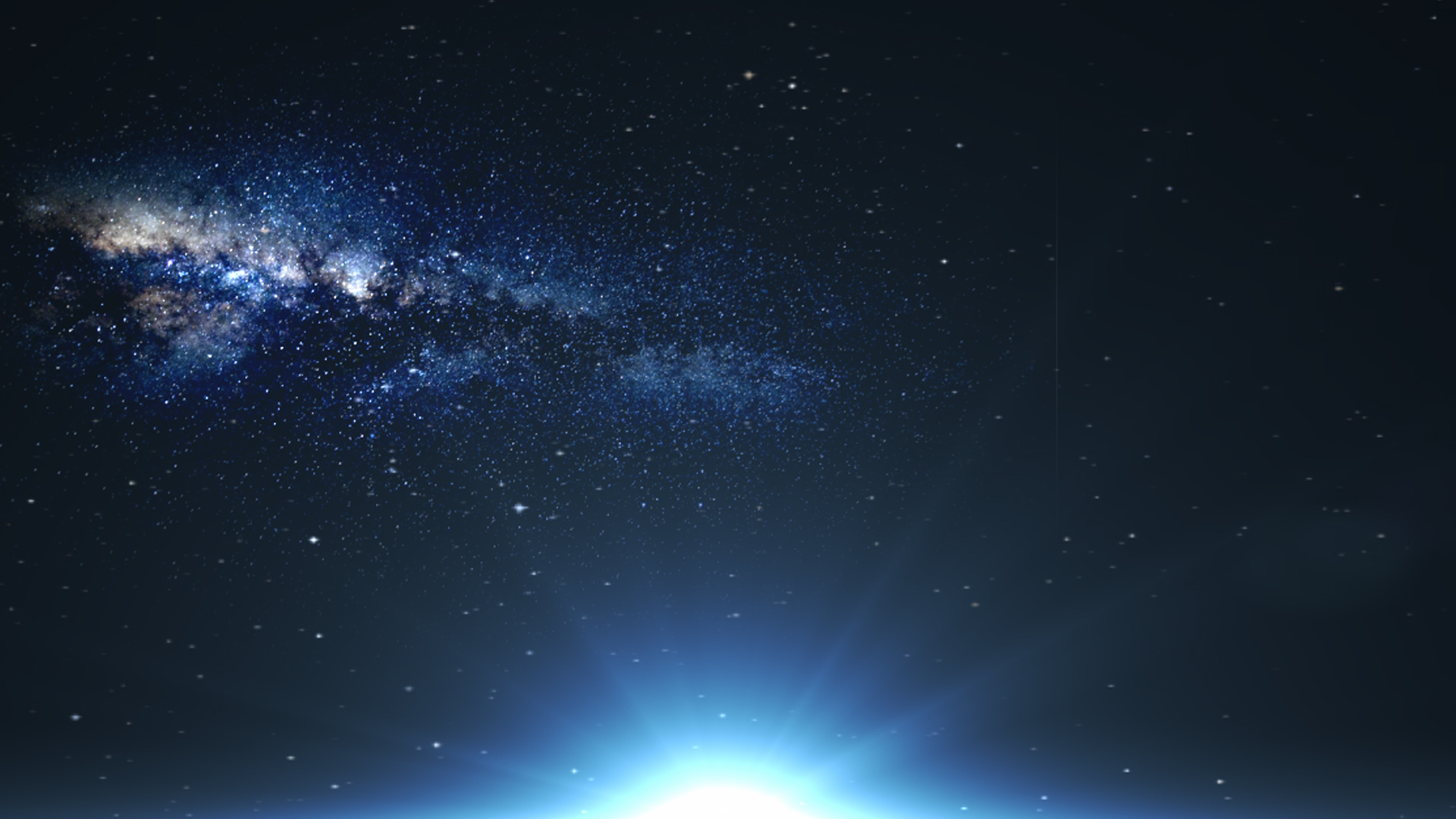 星空与地球弧光